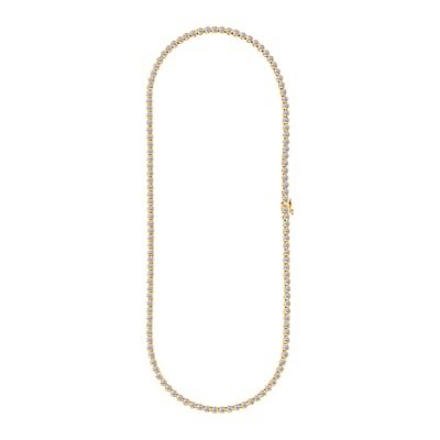Luxuriant Lab Grown Diamond F VS1 10.37 ctw Necklace in 14K Yellow Gold Over Sterling Silver 18 Inches
