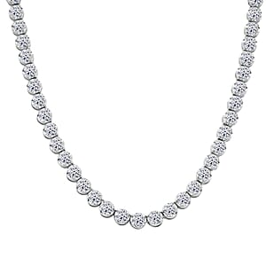 Doorbuster Luxuriant Lab Grown Diamond F VS1 10.35 ctw Necklace in Sterling Silver 18 Inches