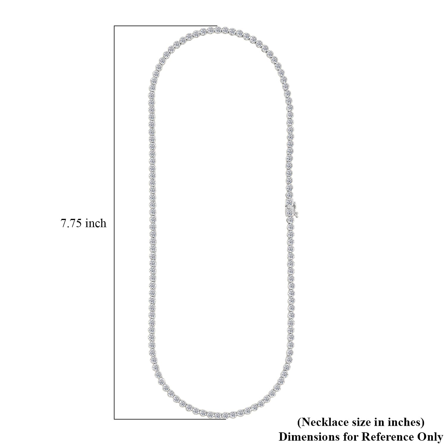  Luxuriant Lab Grown Diamond F VS1 10.35 ctw Necklace in Sterling Silver 18 Inches