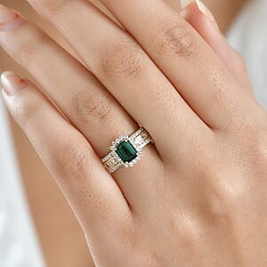 Doorbuster Luxoro AAAA Monte Belo Indicolite and I2 Diamond 1.80 ctw Royal Elegance Ring in 14K Yellow Gold (Size 6.0)