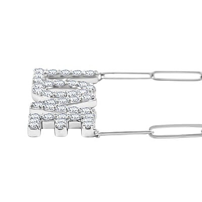 Luxuriant Lab Grown Diamond 1.75 ctw Love Necklace in Sterling Silver 18 Inches