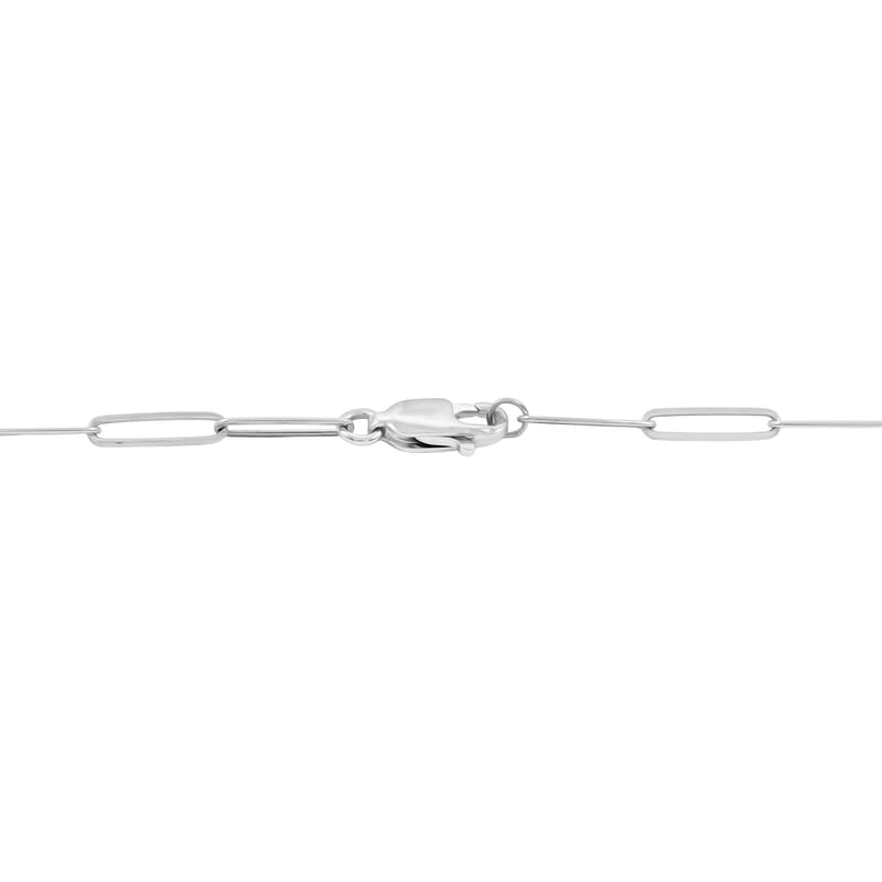 Luxuriant Lab Grown Diamond 1.75 ctw Love Necklace in Sterling Silver 18 Inches