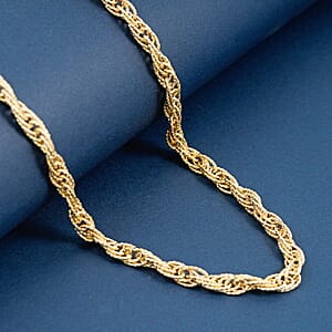 Doorbuster Italian 10K Yellow Gold Torchon Godronata Necklace 18-20 Inches 7.6 Grams