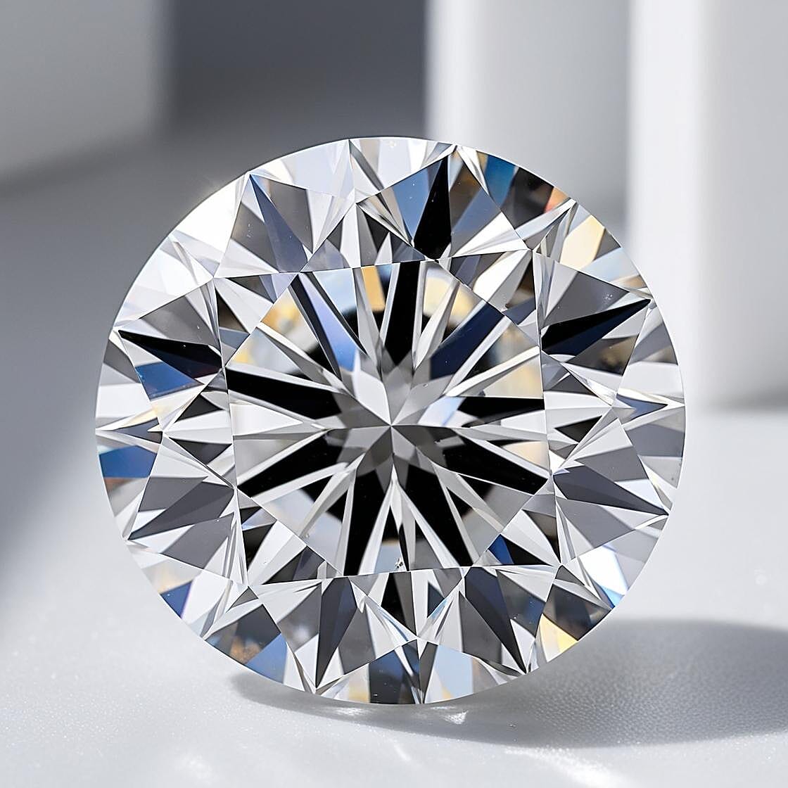 Lab Grown Diamond Round 8-8.4 Faceted Cut Internally Flawless 1.02 ctw