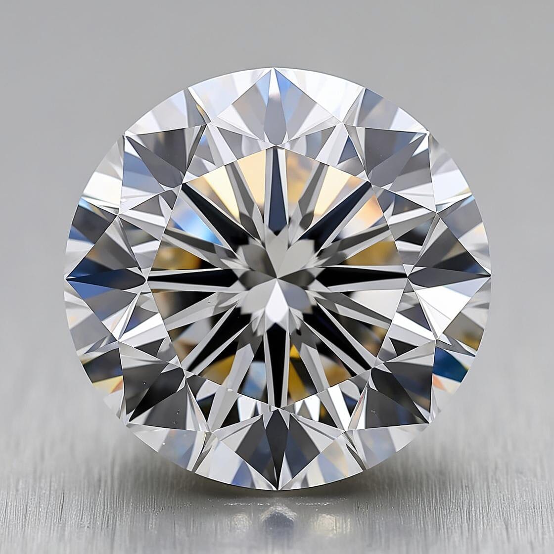 Lab Grown Diamond Round 8-8.4 Faceted Cut Internally Flawless 1.02 ctw