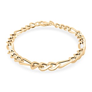 Italian Ponte Vecchio Grumetta Chain Bracelet in 10K Yellow Gold (7.50 In) 3.1 Grams