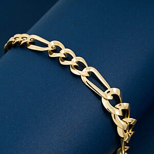 Italian Ponte Vecchio Grumetta Chain Bracelet in 10K Yellow Gold (7.50 In) 3.1 Grams