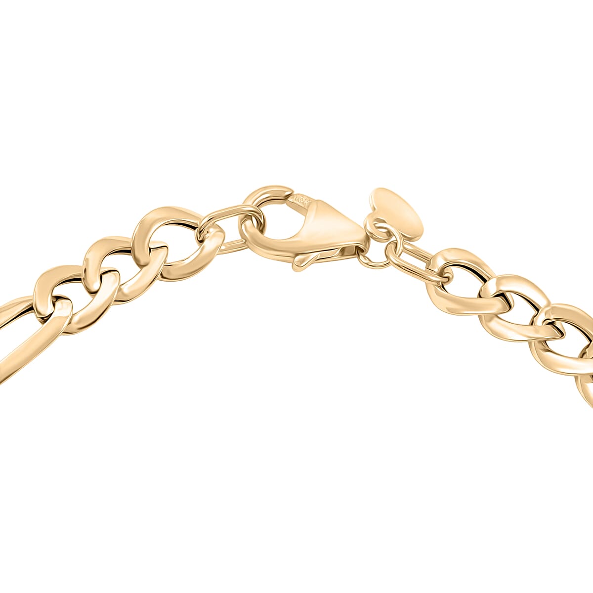 Italian Ponte Vecchio Grumetta Chain Bracelet in 10K Yellow Gold (7.50 In) 3.1 Grams image number 4