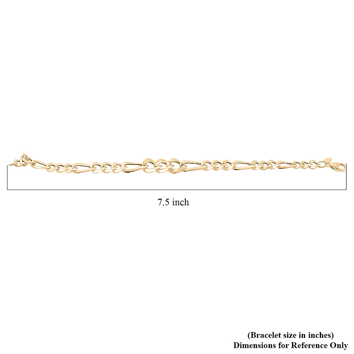 Italian Ponte Vecchio Grumetta Chain Bracelet in 10K Yellow Gold (7.50 In) 3.1 Grams image number 5