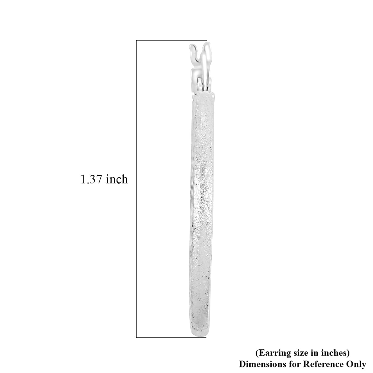 30mm Diamond-cut Hoop Earrings in Sterling Silver 3.10 Grams image number 4