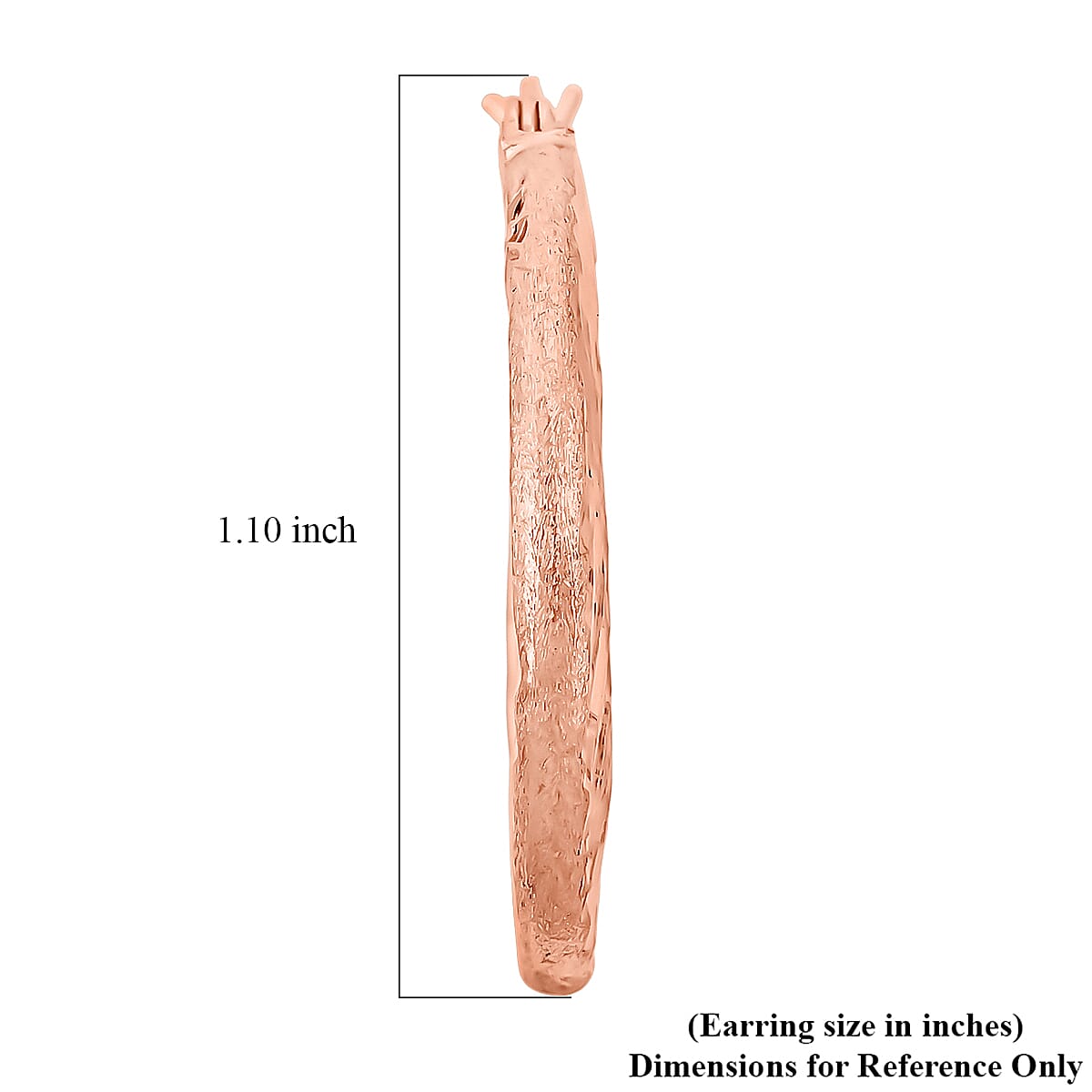 30mm Diamond-cut Hoop Earrings in 14K Rose Gold Over Sterling Silver 3.10 Grams image number 4