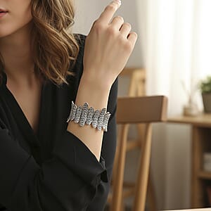 D'Joy Bali Legacy Tulang Naga Cuff Bracelet in Sterling Silver (6.5 In) 40.65 Grams