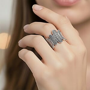 D'Joy Bali Legacy Tulang Naga Ring in Sterling Silver (Size 10.0) 9.60 Grams