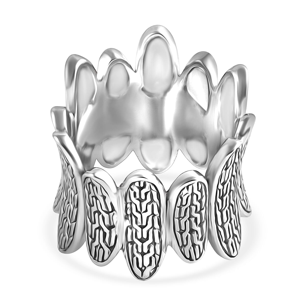 Doorbuster D'Joy Bali Legacy Sterling Silver Tulang Naga Ring (Size 10.0) (9.60 g) image number 4