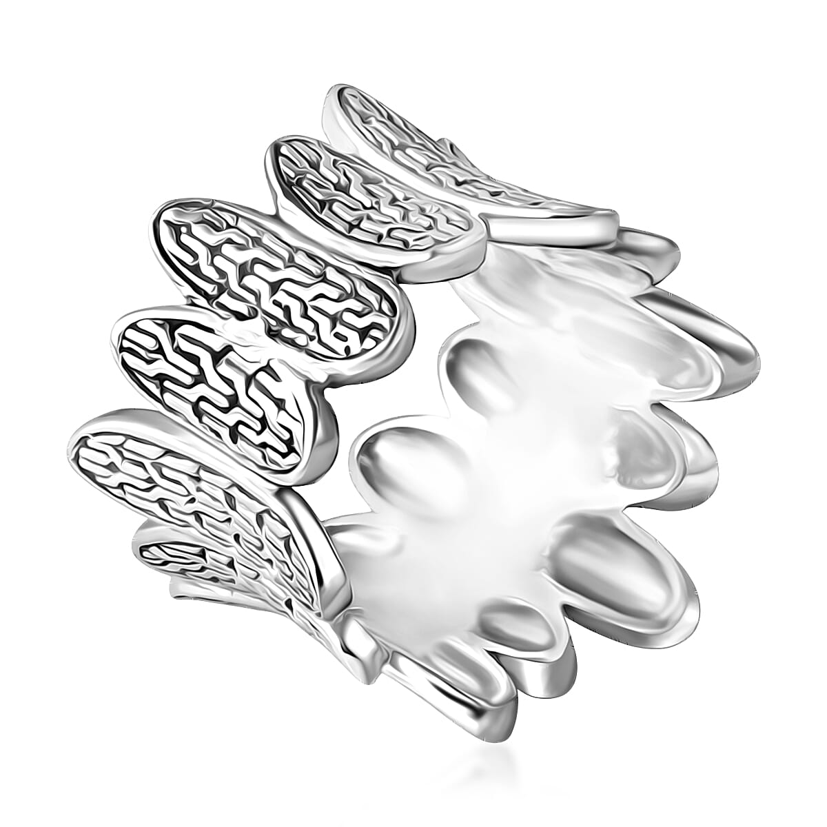 D'Joy Bali Legacy Tulang Naga Ring in Sterling Silver (Size 5.0) 9.60 Grams image number 3