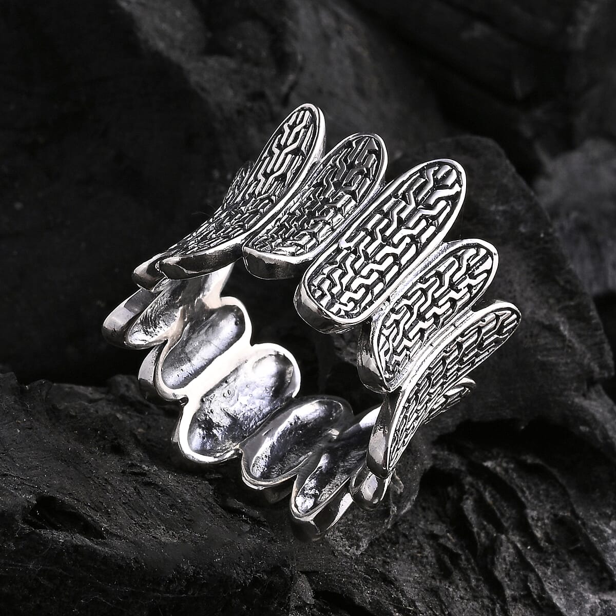 D'Joy Bali Legacy Tulang Naga Ring in Sterling Silver (Size 6.0) 9.60 Grams image number 1
