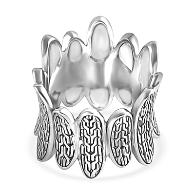 D'Joy Bali Legacy Tulang Naga Ring in Sterling Silver (Size 7.0) 9.60 Grams