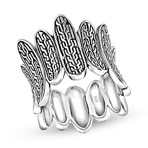 D'Joy Bali Legacy Tulang Naga Ring in Sterling Silver (Size 8.0) 9.60 Grams