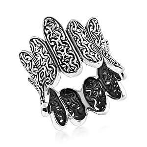 D'Joy Bali Legacy Borobudur Ring in Sterling Silver (Size 6.0) 7.40 Grams