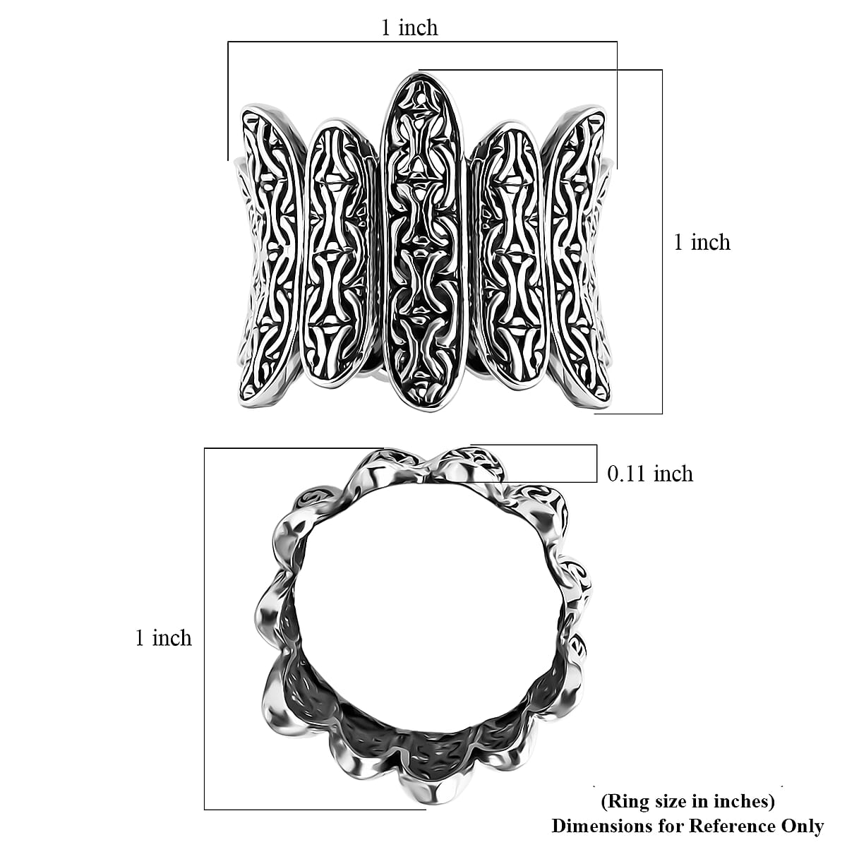 D'Joy Bali Legacy Borobudur Ring in Sterling Silver (Size 6.0) 7.40 Grams image number 5
