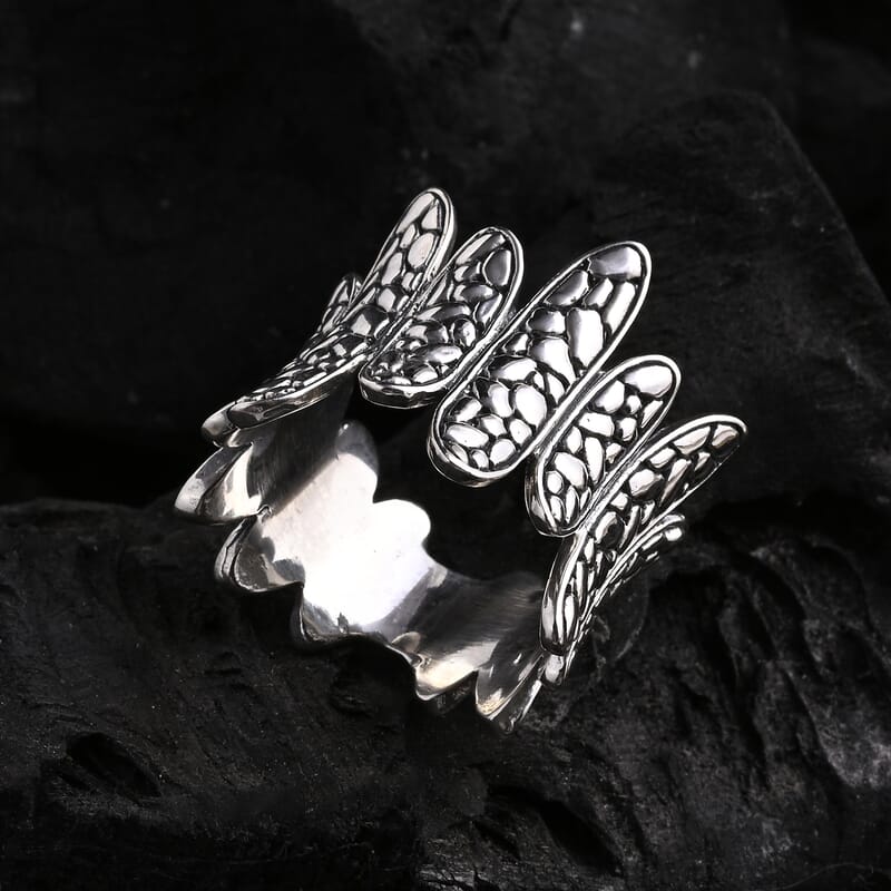 D'Joy Bali Legacy Pebble Ring in Sterling Silver (Size 5.0) 9.90 Grams