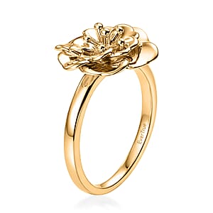 EverTrue Bronzella Collection Floral Ring in 18K YG Plated Bronze (Size 10.0)