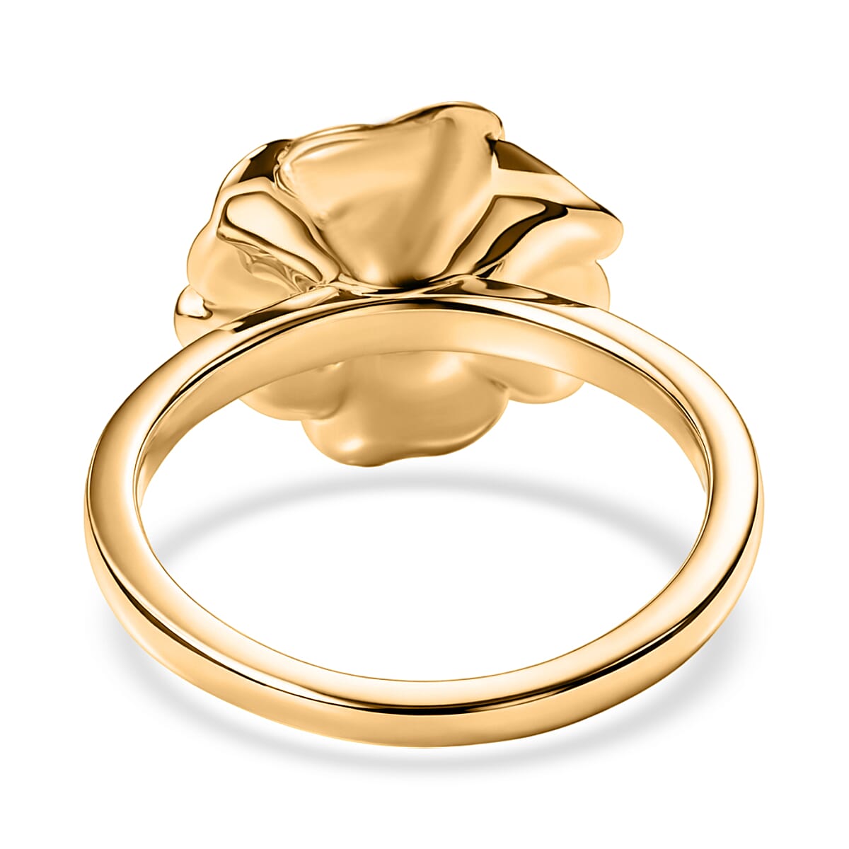 EverTrue Bronzella Collection Rose Flower Ring in 18K YG Plated Bronze (Size 10.0) image number 4