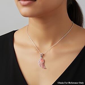 Peruvian Artistry Multi Gemstone 7.20 ctw Red Lupe Wing Pendant without Chain in Sterling Silver