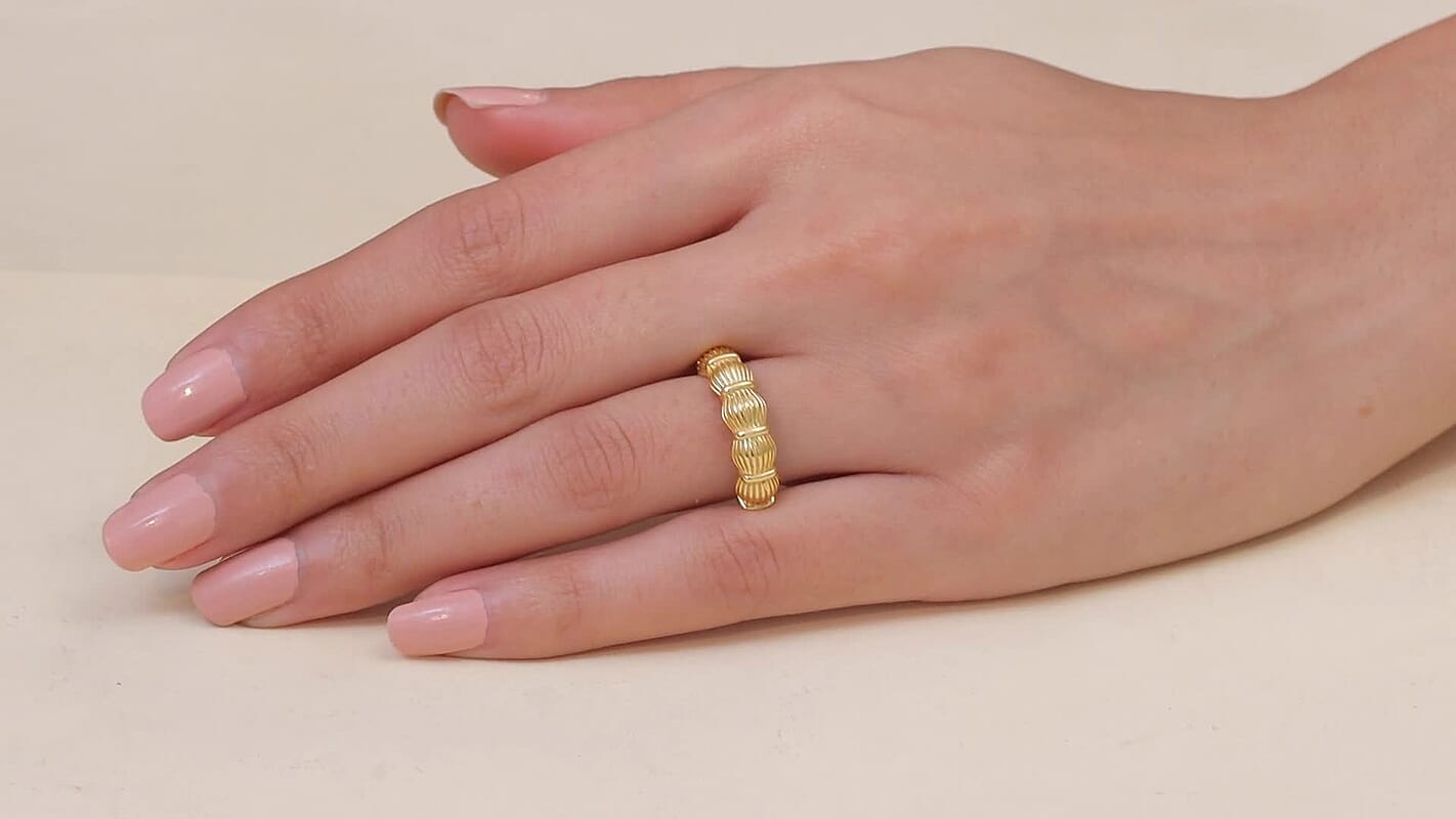 EverTrue Bronzella Collection Band Ring in 18K YG Plated Bronze (Size 10.0)