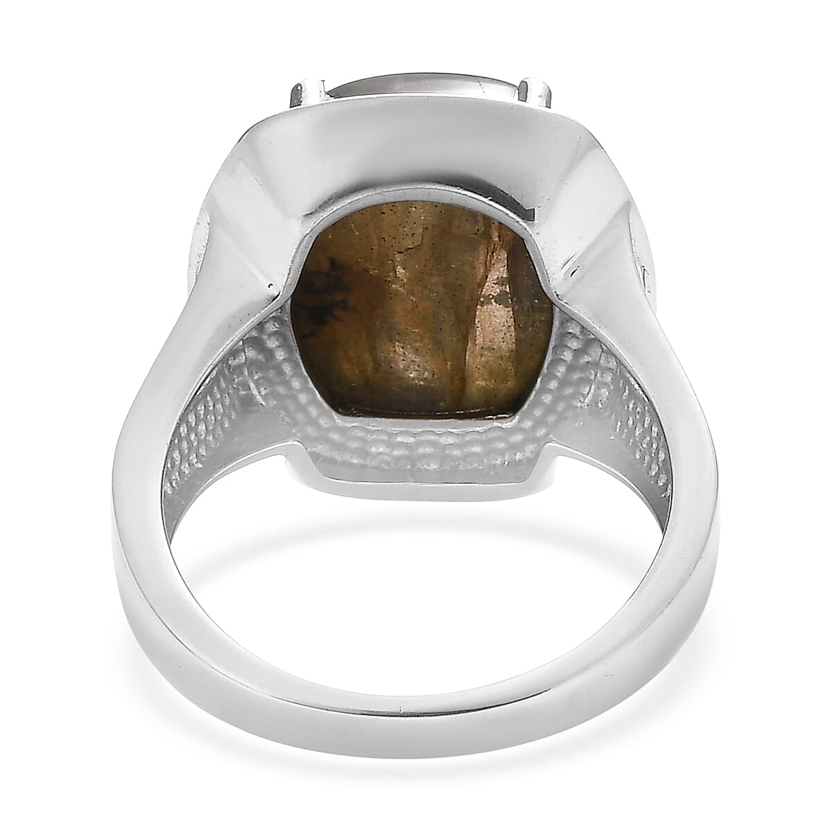 EverTrue Malagasy Labradorite Ring in Stainless Steel (Size 10.0) 12.75 ctw image number 4