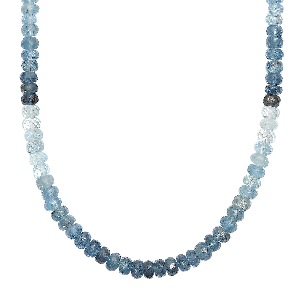 Doorbuster D'Joy Premium Multi Aquamarine 90.00 ctw Beaded Necklace in 18K Vermeil Yellow Gold Over Sterling Silver 18-20 Inches image number 0