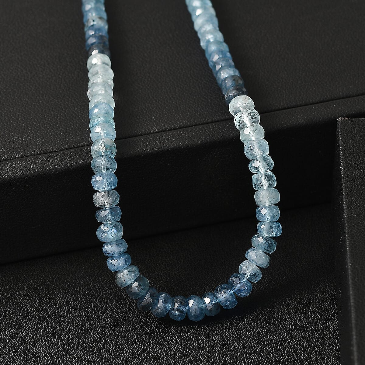 Doorbuster D'Joy Premium Multi Aquamarine 90.00 ctw Beaded Necklace in 18K Vermeil Yellow Gold Over Sterling Silver 18-20 Inches image number 1