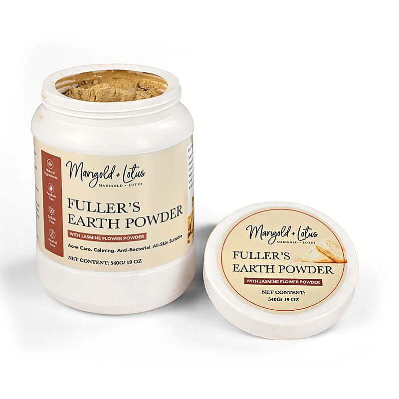 Marigold & Lotus Fuller Earth Powder with Jasmine Flower 19oz