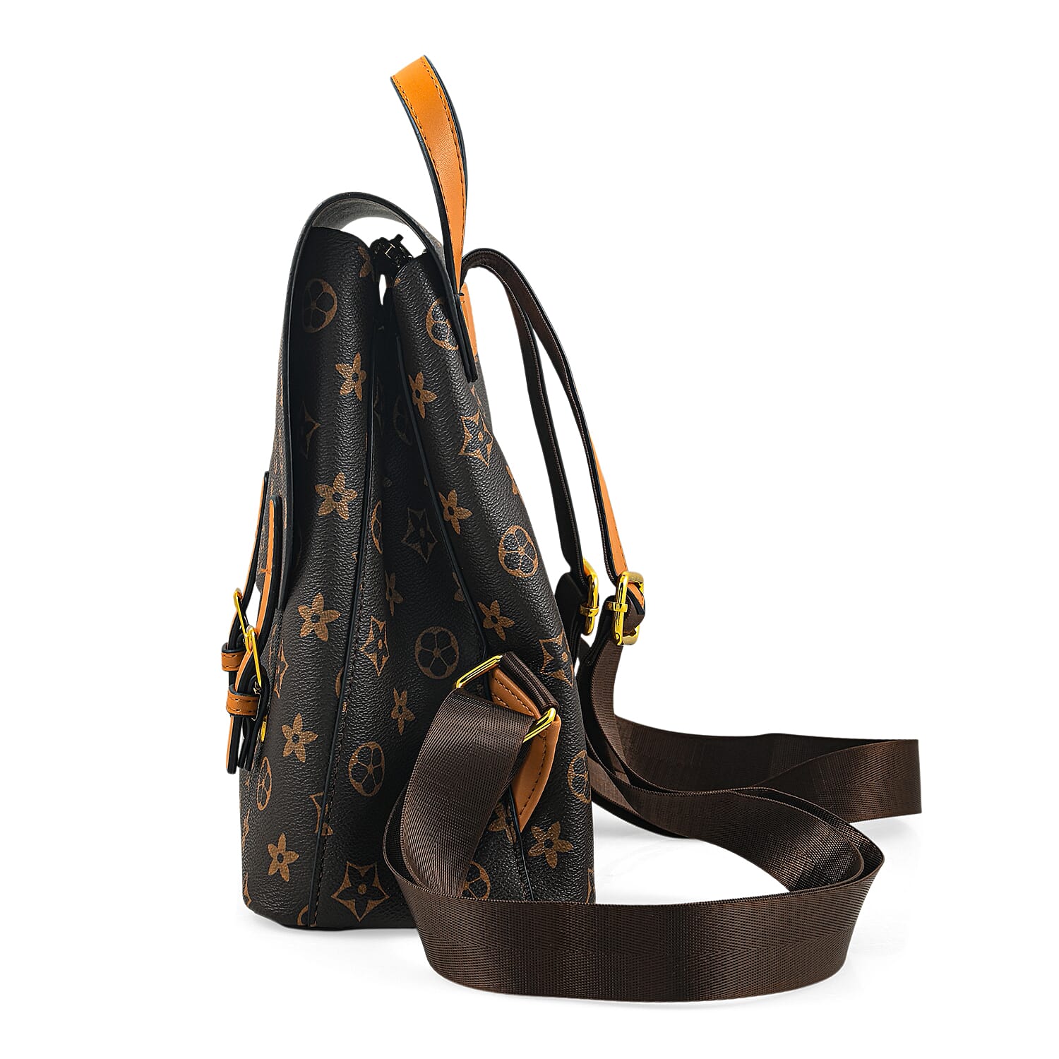 La Marey Rose Red Backpack with Shoulder Strap