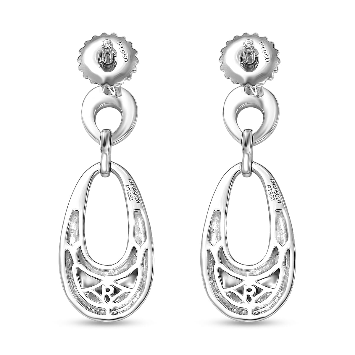 Rhapsody Earrings in 950 Platinum 6.35 Grams image number 4