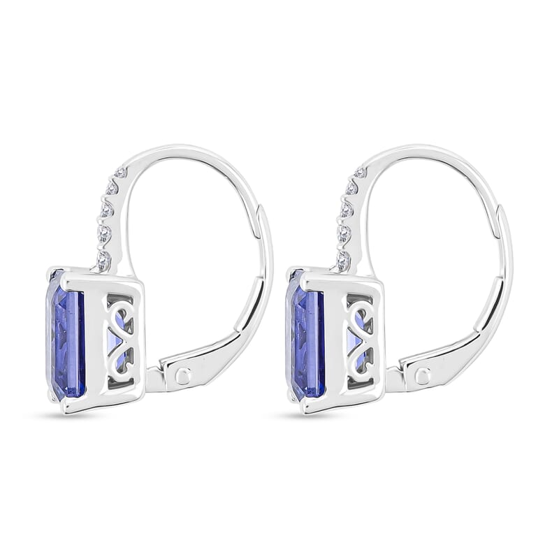 Modani Tanzanite and Diamond 2.60 ctw Earrings in 14K White Gold