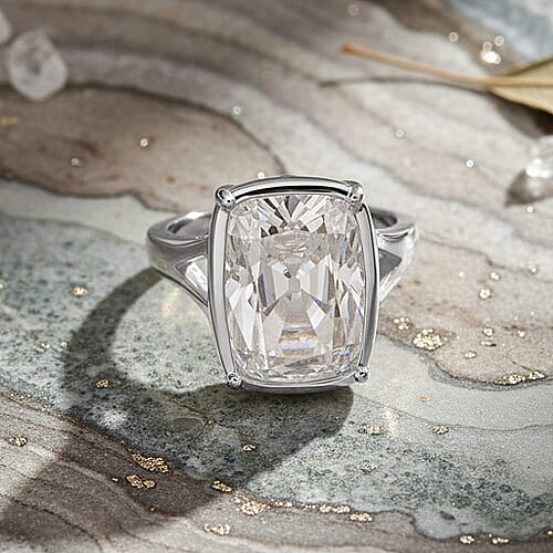 Rhodium Over Sterling Silver / 10 - Product card gallery slide 2 (9433089147135)
