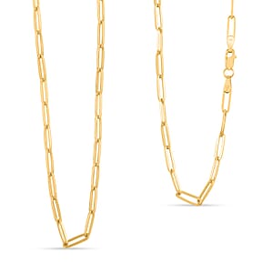 3mm Paperclip Chain Necklace in 14K Yellow Gold 3.06 Grams 22 Inches