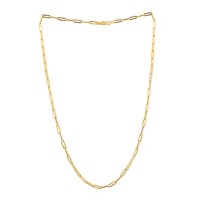 3mm Paperclip Chain Necklace in 14K Yellow Gold 2.75 Grams 22 Inches