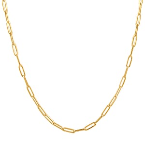 3mm Paperclip Chain Necklace in 14K Yellow Gold 3.4 Grams 24 Inches