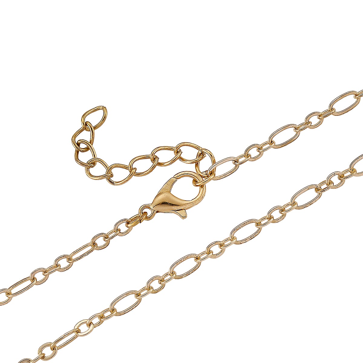 Doorbuster Blue Howlite 1.50 ctw and Multi Color Austrian Crystal Necklace in Goldtone 24 Inches image number 5