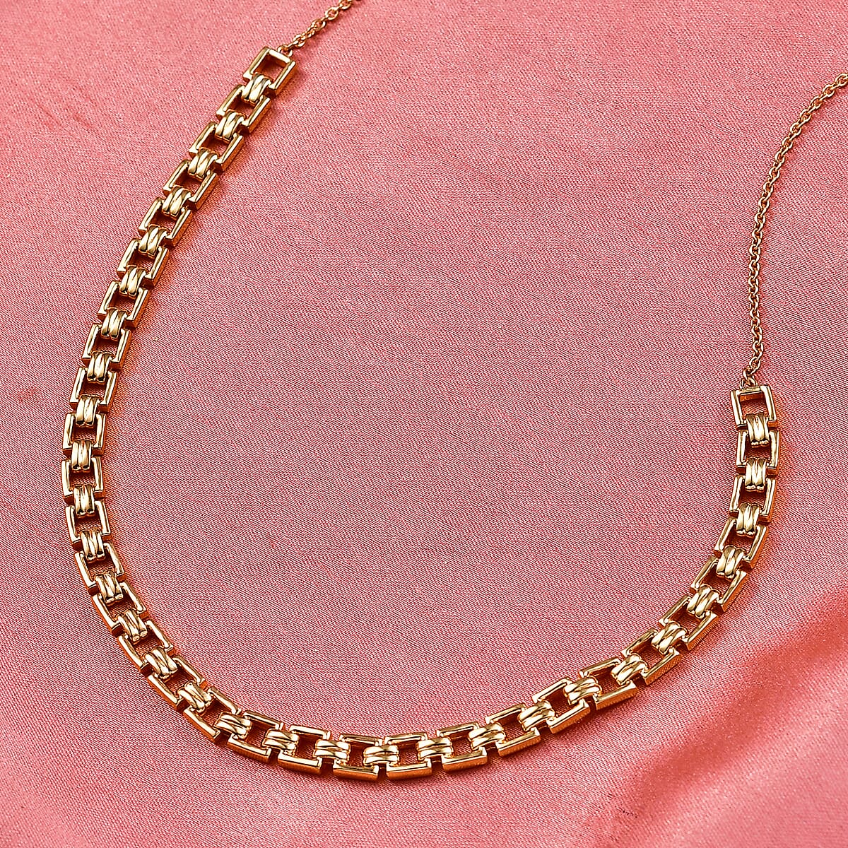 EverTrue Bronzella Collection Fancy Necklace in 18K YG Plated Bronze 18-20 Inches  image number 1