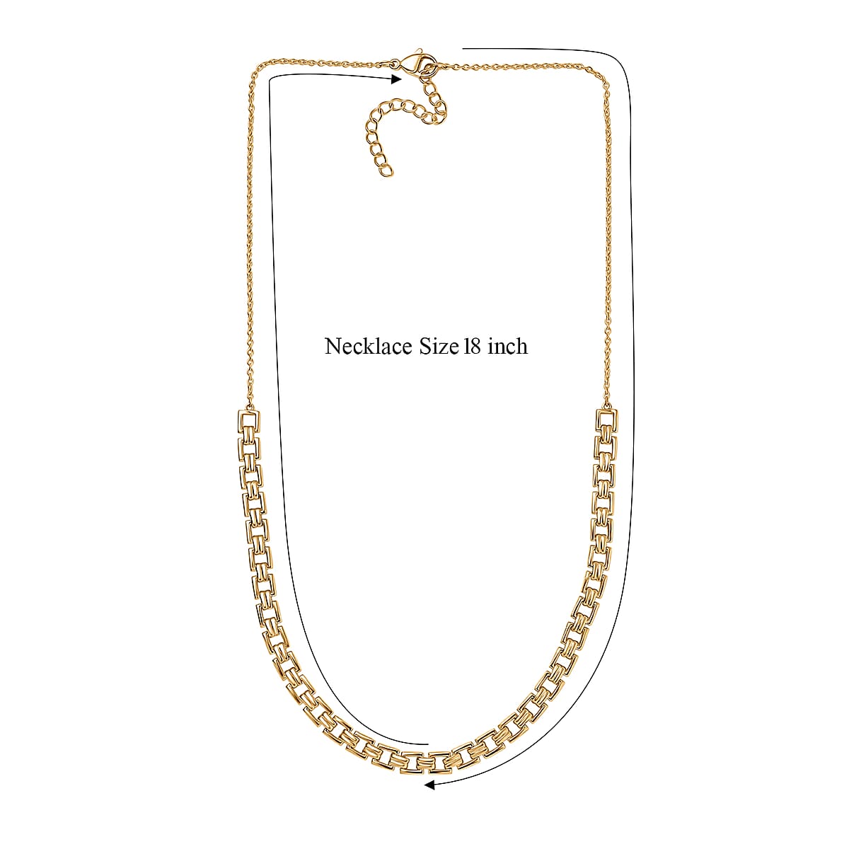 EverTrue Bronzella Collection Fancy Necklace in 18K YG Plated Bronze 18-20 Inches  image number 5