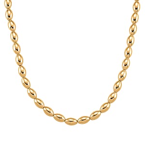 Doorbuster Beaded Chain Necklace in Goldtone 20-22 Inches