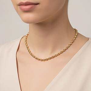 Doorbuster Beaded Chain Necklace in Goldtone 20-22 Inches