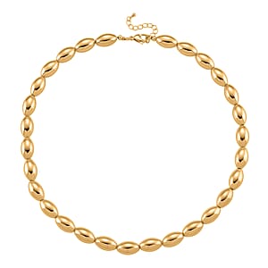 Doorbuster Beaded Chain Necklace in Goldtone 20-22 Inches