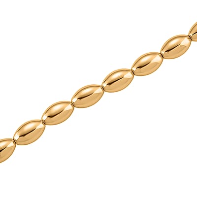 Beaded Chain Necklace in Goldtone 20-22 Inches