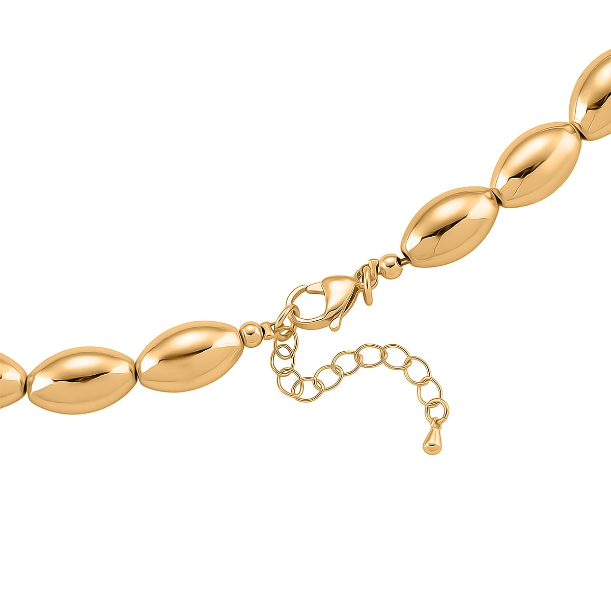 Doorbuster Beaded Chain Necklace in Goldtone 20-22 Inches image number 5