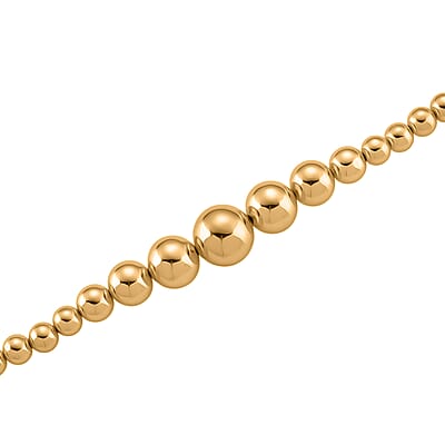 Round Shape Beaded Chain Necklace in Goldtone 20-22 Inches