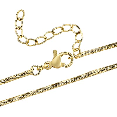Simulated Diamond Heart Pendant Necklace in Goldtone 20-21.5 Inches